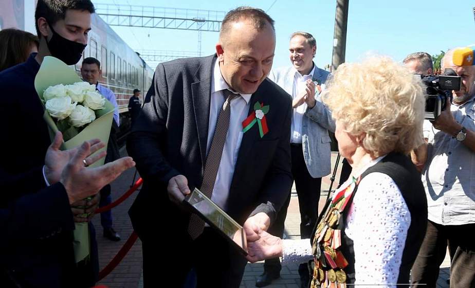 ФОТОФАКТ: "Поезд Победы" прибыл в Гродно