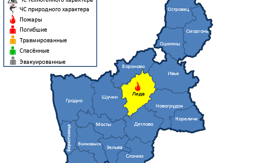 За прошедшие сутки на территории Гродненской области произошел 1 пожар