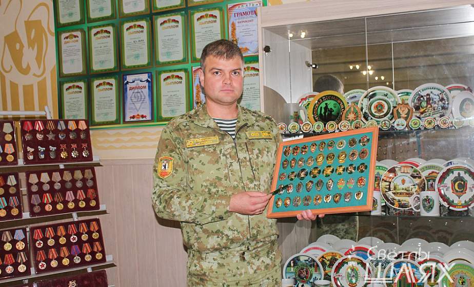 Максим Кострома из Сморгони собрал коллекцию пограничной символики