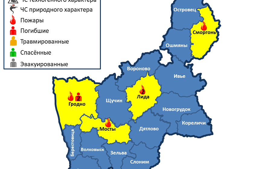 Горели квартира, 2 дачи, жилой и нежилой дома. За сутки в области произошло 5 пожаров, погибли 2 человека 