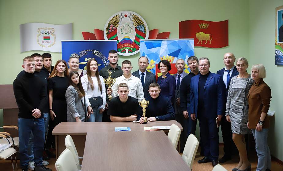 В Гродно чествовали дзюдоистов, завоевавших золото общекомандного зачета на чемпионате Беларуси