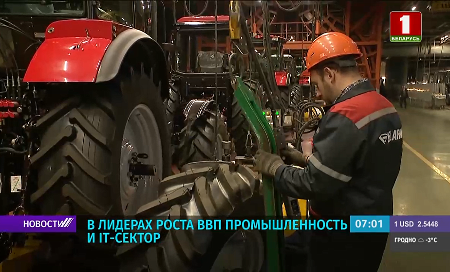 Промышленность и IT-сектор - лидеры роста ВВП в Беларуси