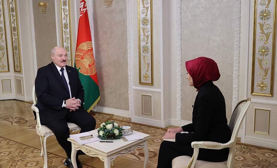 Александр Лукашенко дал интервью турецкой телерадиокомпании TRT