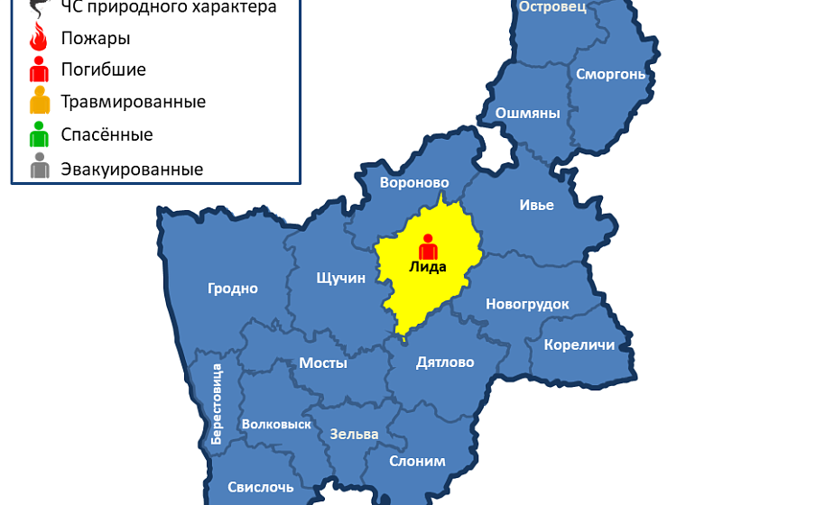 На территории Гродненской области за сутки пожаров не произошло