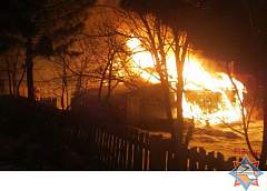 На пожаре в Гродненском районе погиб мужчина