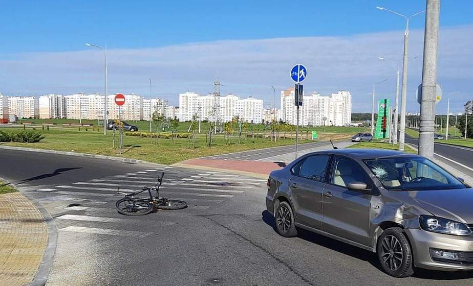 В Гродно произошло ДТП: пострадал велосипедист