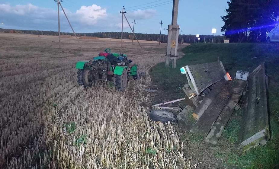 В Щучинском районе водитель самодельного трактора попал в кювет: мужчина погиб