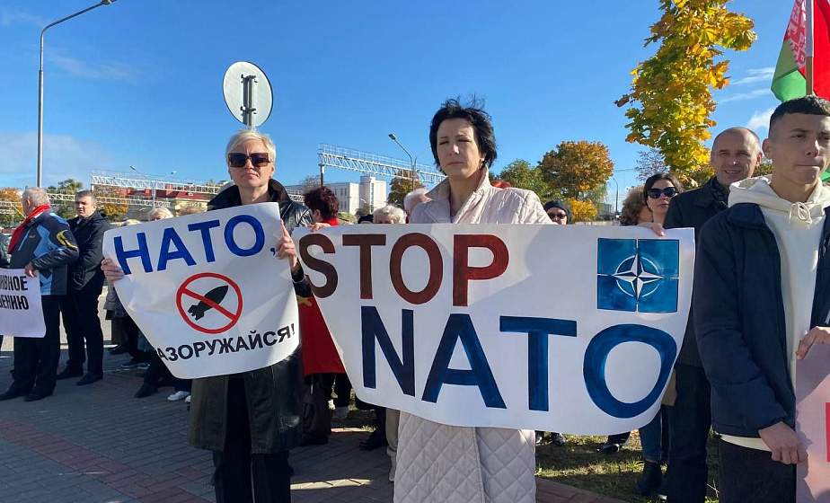 В Гродно проходит пикет против агрессивной политики Польши в отношении Беларуси (+видео)