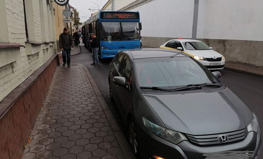 В Гродно на улице Кирова произошло ДТП: никто не пострадал