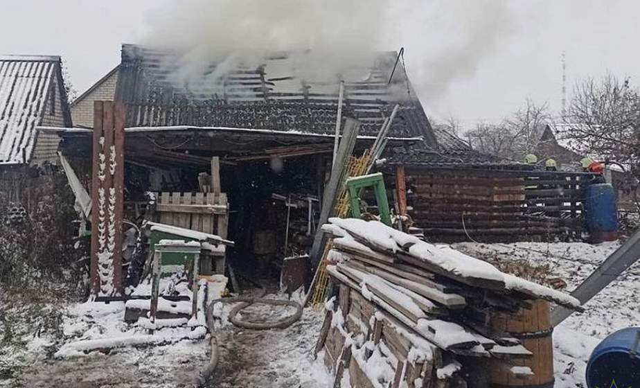 В выходные в Гродненской области горели 2 хозпостройки