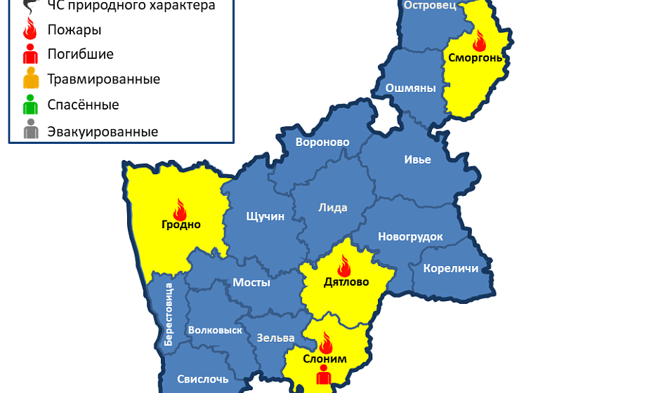 Погиб один человек. На территории Гродненской области произошло 4 пожара