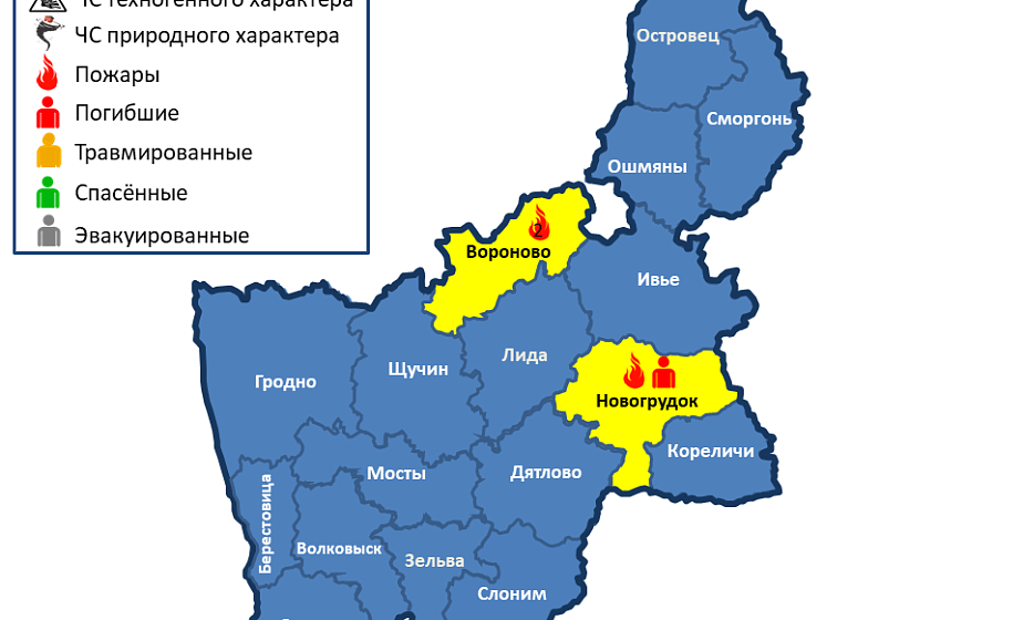 Погиб 1 человек. На территории Гродненской области произошло 3 пожара