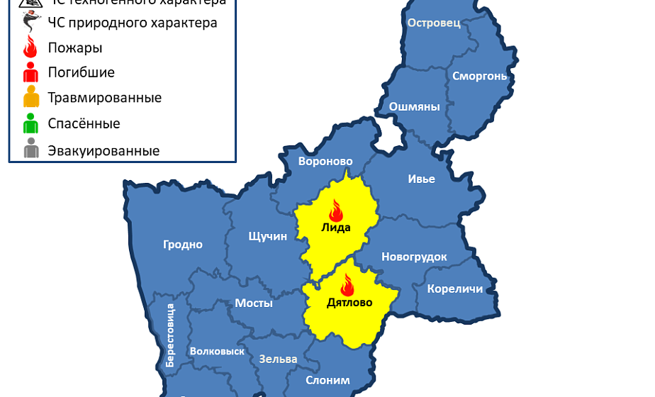 Горели склад и хозпостройка. На территории Гродненской области произошло 2 пожара