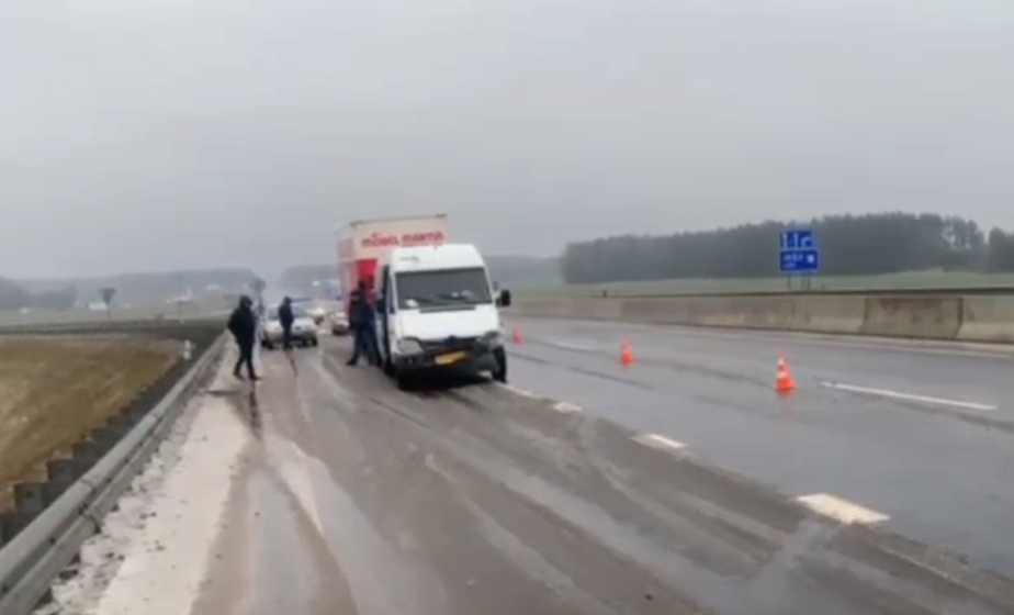 В Лидском районе маршрутка попала в ДТП