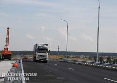 На трассе М6 открыто движение по путепроводу в районе Щучина