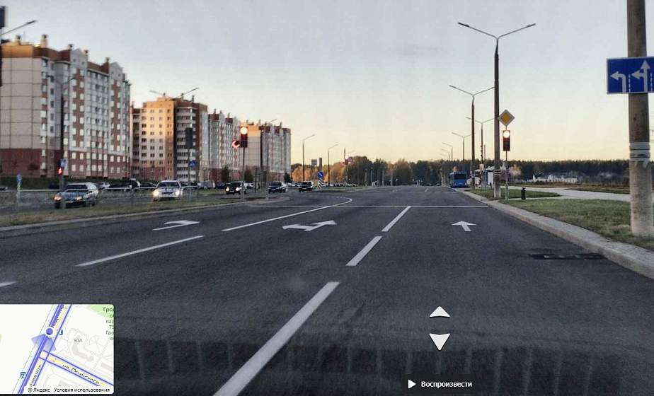 В Гродно пожилой водитель легковушки нарушил правила дорожного движения и попал в аварию