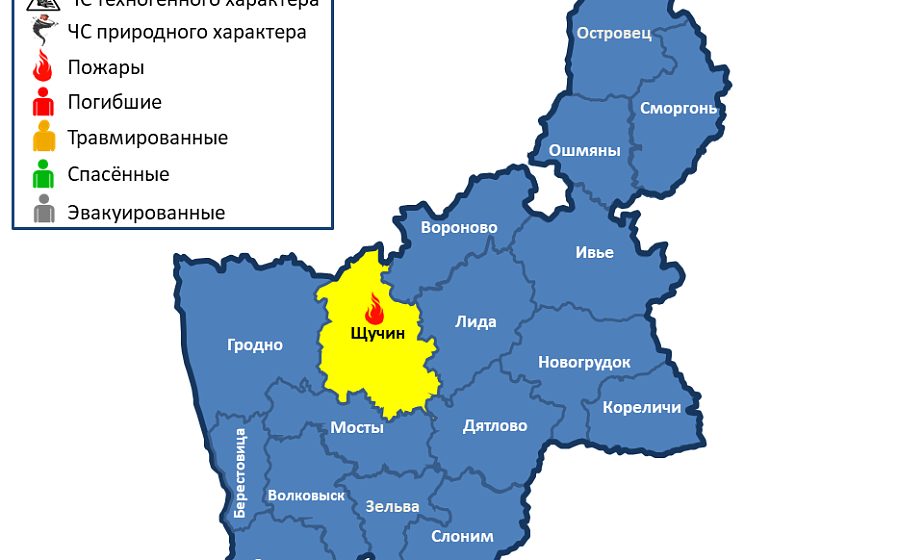 Горел гараж. За сутки на территории Гродненской области произошел 1 пожар