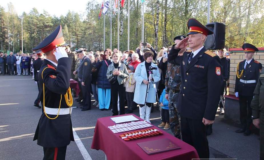 Более 40 новобранцев Гродненского областного кадетского училища дали клятву кадета