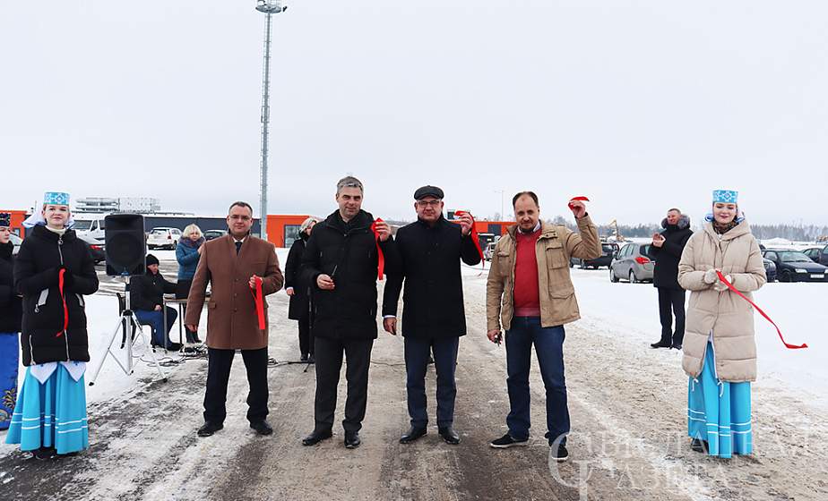 Под Свислочью после капремонта торжественно открыли дорогу