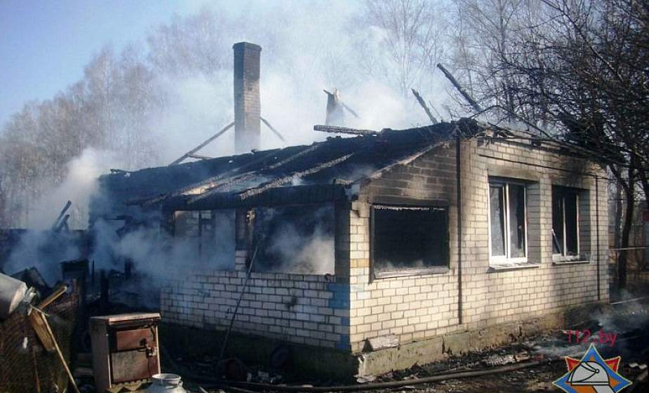 Пенсионерка при пожаре спасла индюшат и собаку