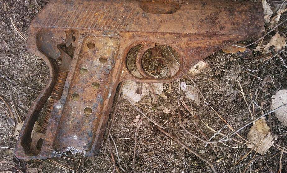 В Дятловском районе при посадке деревьев школьник нашел пистолет