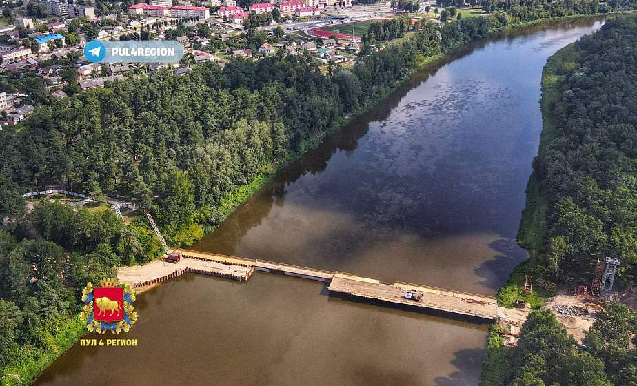В Мостах разобрали самый длинный подвесной мост страны