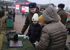 Выставка современной военной техники «Защищаем мирное небо» открылась в Гродно в рамках «Марафона единства» 