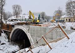 Как идет реконструкция моста через реку Юрисдику в Гродно