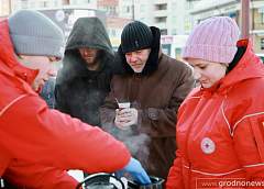 В Гродно начинает работать мобильный пункт обогрева