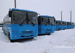 В Лидский автобусный парк поступило восемь новых автобусов МАЗ