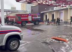 Подразделения МЧС ликвидировали пожар на предприятии в Волковыске