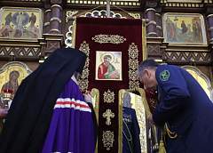 Хоругвь с ликом апостола и евангелиста Матфея торжественно вручили Гродненской региональной таможне