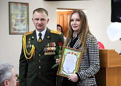В военном комиссариате Гродненской области чествовали военнослужащих и представителей СМИ в преддверии 23 февраля 