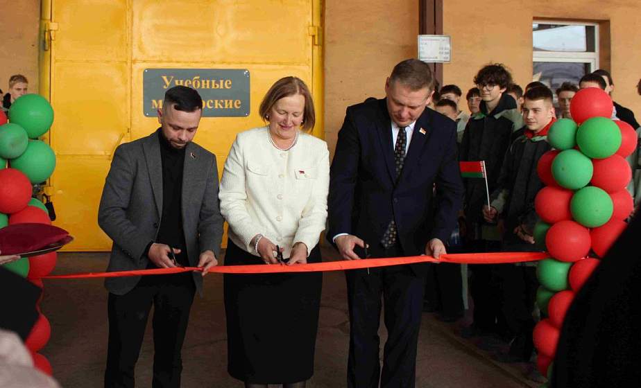 На заводе железобетонных конструкций ОАО «Гроднопромстрой» открыли мастерскую для учащихся строительного колледжа