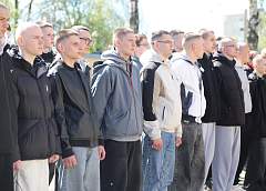В Гродно прошла первая в этом году торжественная отправка новобранцев в армию