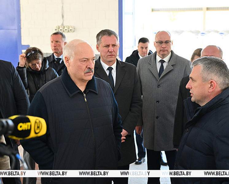 Сельское хозяйство и "кондитерка". Александр Лукашенко приехал в Наровлянский район