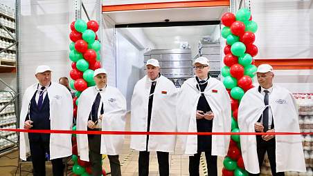 В Щучине открыли новый цех по производству моцареллы