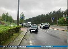 Автомобиль перевернулся, пострадавших нет. В Гродно произошло ДТП