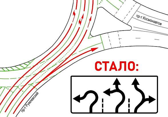 В Гродно меняется движение на кольце Космонавтов
