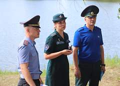 На водоеме возле Гожи прошел профилактический рейд МЧС и милиции
