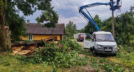 Разрушительные последствия непогоды в Гродненской области