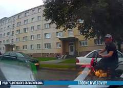 В Гродно задержали бесправника-рецидивиста на кроссовом мотоцикле