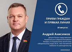18 августа прием граждан и прямую линию проведет Андрей Анисимов