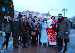 В Гродно к Дедам Морозам приехали туристы из Литвы
