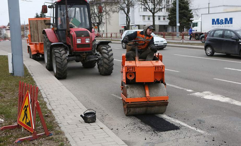 За сезон в Гродно обновят больше 12 000 квадратных метров улично-дорожной сети