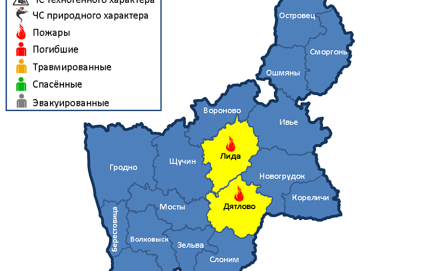 За прошедшие сутки на территории области произошли 2 пожара