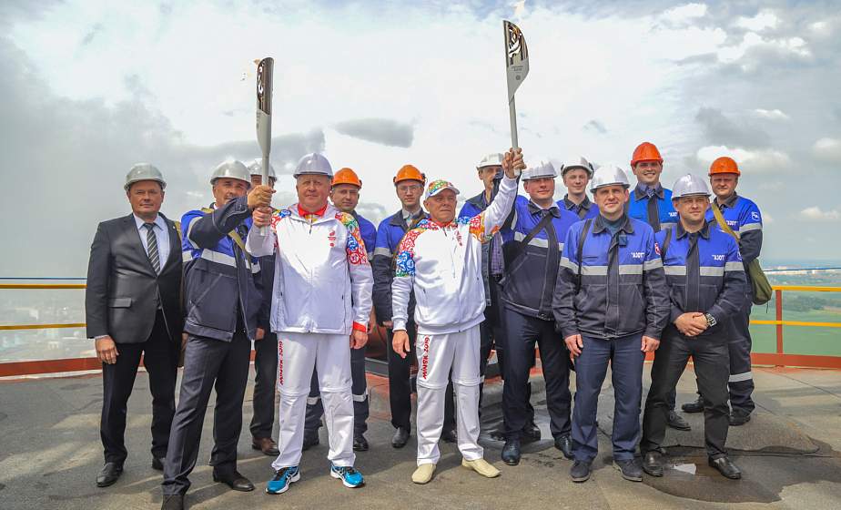 Гродно встретил «Пламя мира». Первой точкой на маршруте стал «Гродно АЗОТ» 