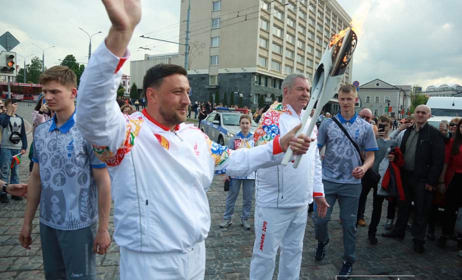 Огонь II Европейских игр прибыл в Гродненскую область (видео)