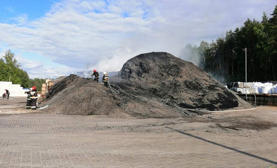 Пожар на территории предприятия вблизи деревни Пушкари локализован
