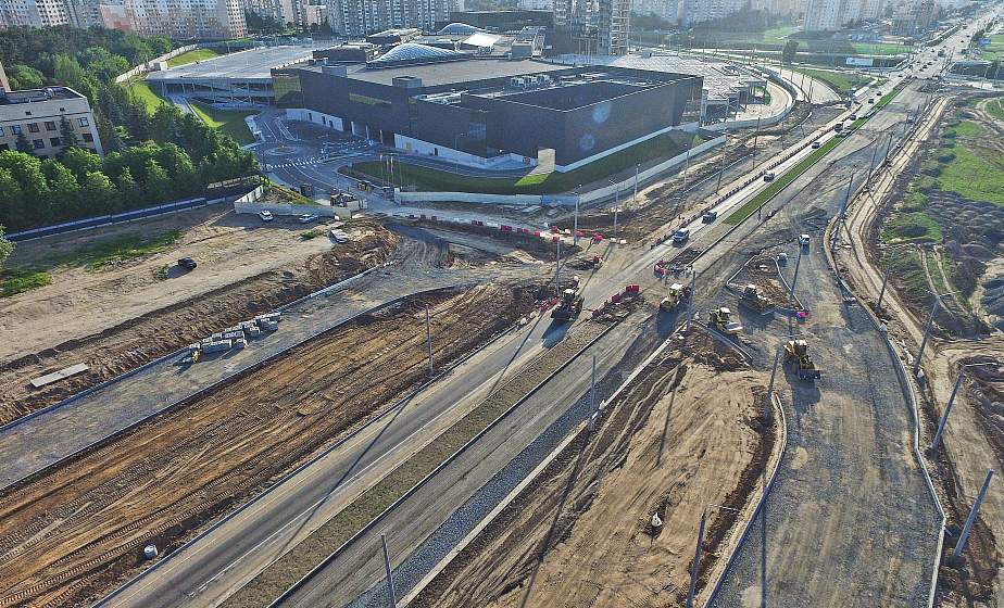 М6 и развязка у ТРК "TRINITI". Владимир Дешко, заместитель председателя облисполкома: «Нынешний год для Гродненщины можно назвать годом дорог»